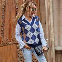 Charlotte | Elegant and Timeless Plaid Knitted Vest