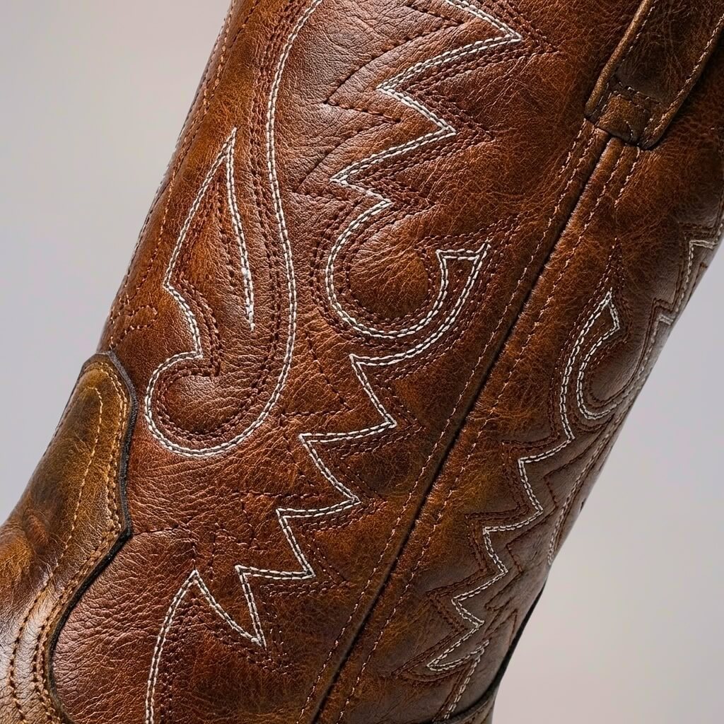 David | Bestickte Heritage Echtlederstiefel 3