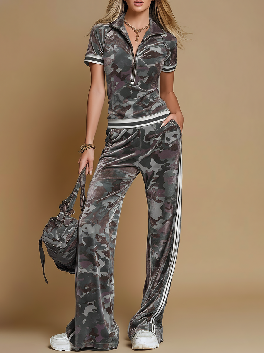 Diana | Stilvolles, Bequemes & Militärisch Inspiriertes Damen Zweiteiler Set 2