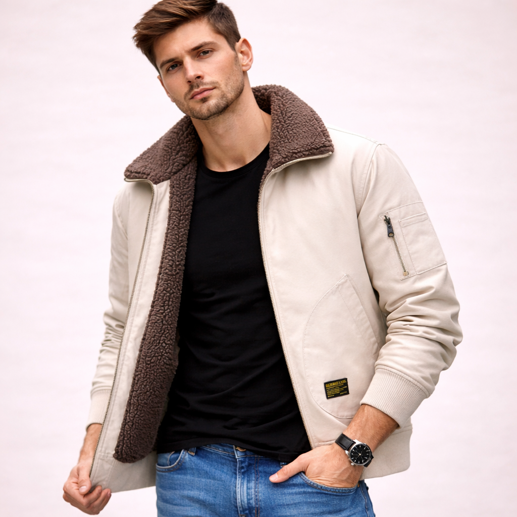 Dieter | Warme und stylische Bomberjacke 2