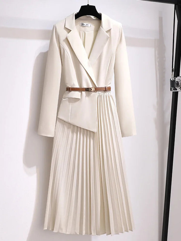 Dorella | Elegantes Midikleid mit Plissee und Gürtel – Festlich & Vielseitig für Damen 0