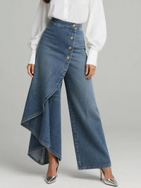 Mirona | Zeitlose und lässige Jeans mit weitem Bein