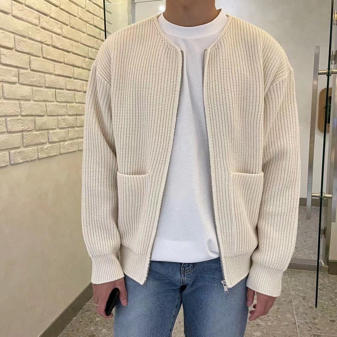Drune | Up Weste Lange Ärmel Gestrickte Weste Herrenstrickwaren 0