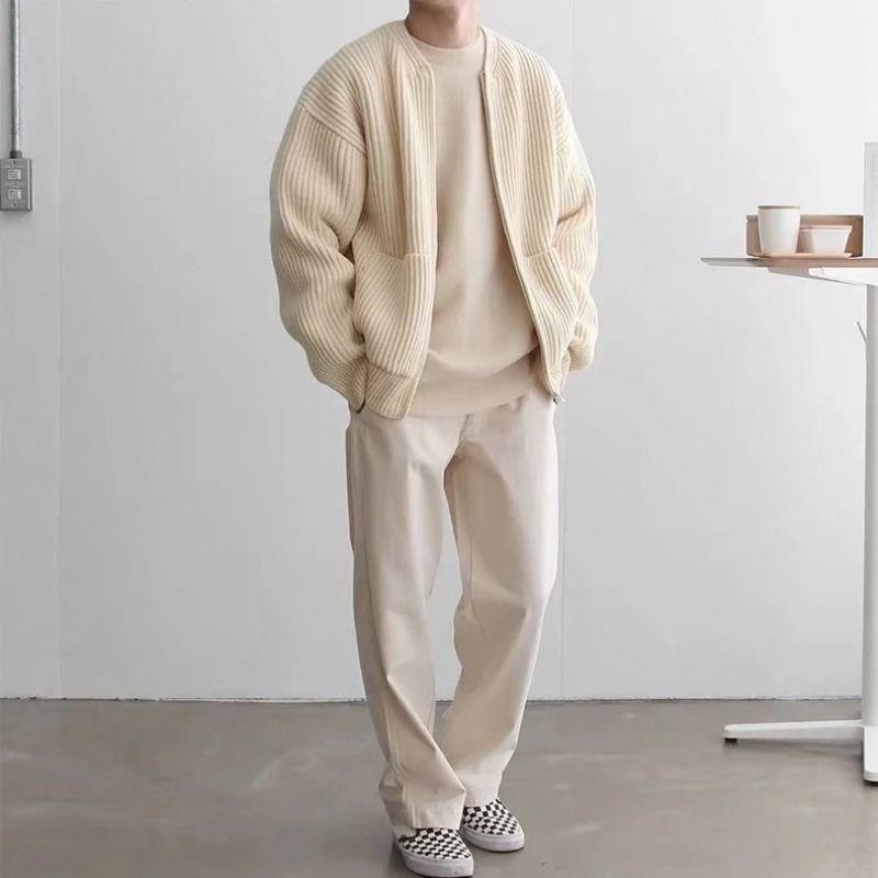 Drune | Up Weste Lange Ärmel Gestrickte Weste Herrenstrickwaren 1
