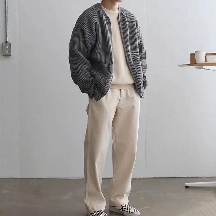 Drune | Up Weste Lange Ärmel Gestrickte Weste Herrenstrickwaren 2