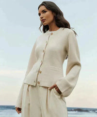 Martina | Elegante Und Warme Strick-Strickjacke Aus Wollmischung