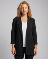 Helena | Eleganter Long-Blazer mit modernem Open-Front-Schnitt