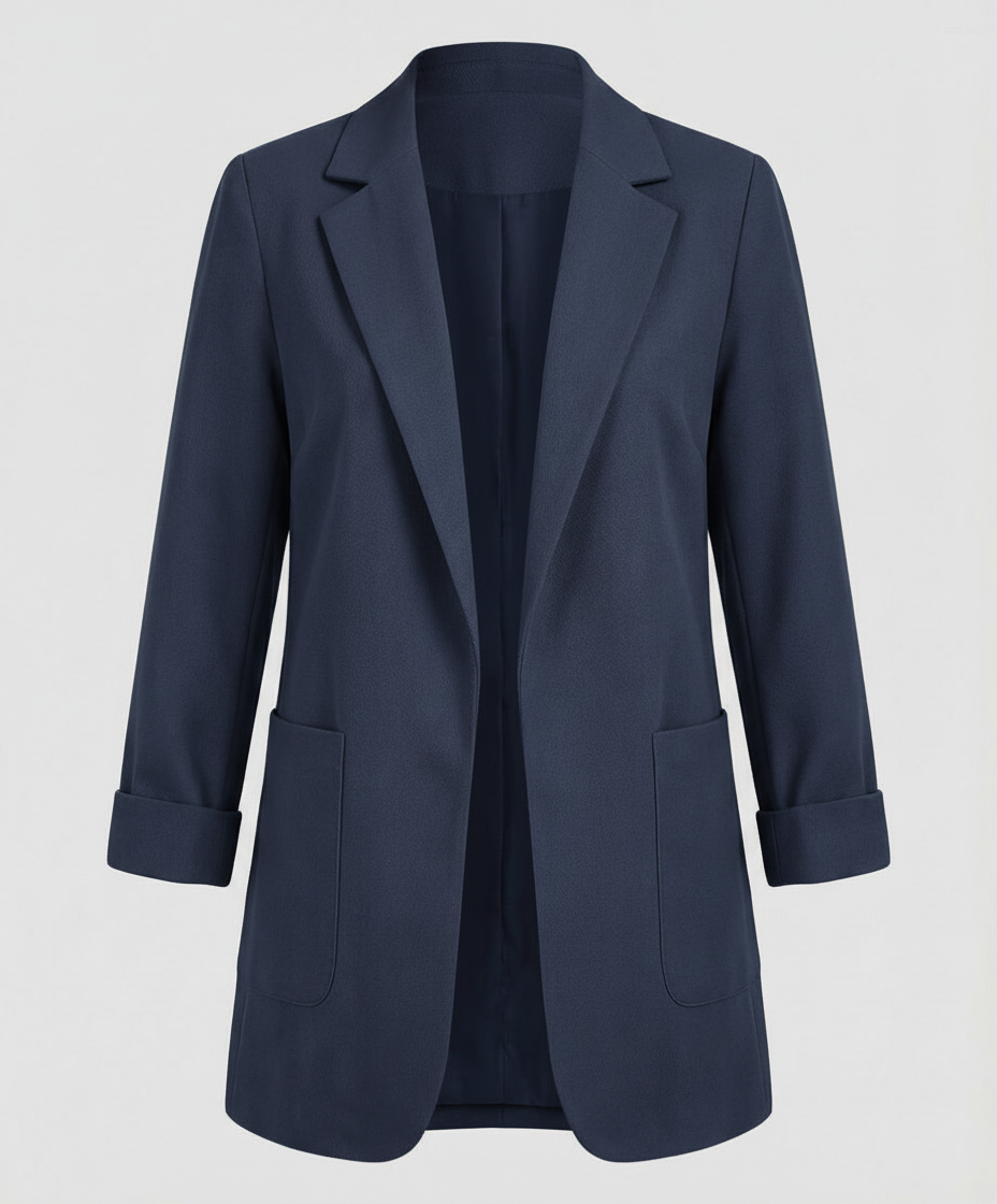 Elara | Eleganter, Fließender &amp; Vielseitiger Damen Longline-Blazer 10