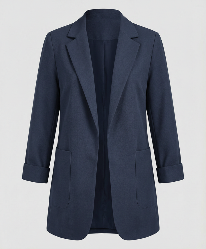 Elara | Eleganter, Fließender &amp; Vielseitiger Damen Longline-Blazer 10