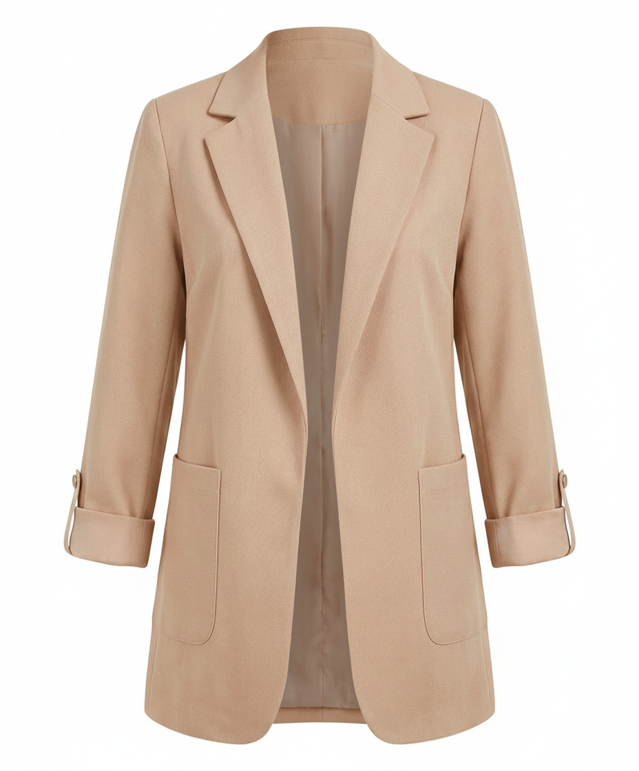 Elara | Eleganter, Fließender &amp; Vielseitiger Damen Longline-Blazer 11
