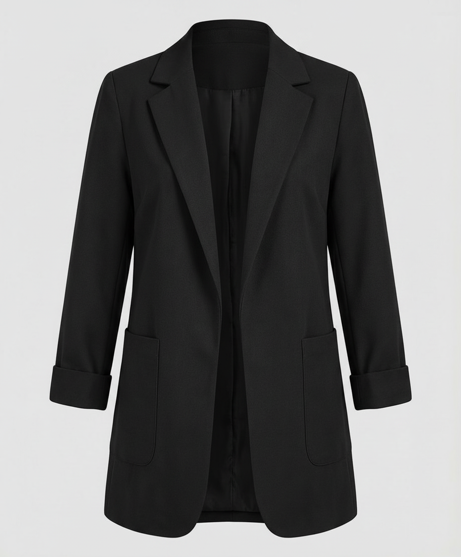 Elara | Eleganter, Fließender &amp; Vielseitiger Damen Longline-Blazer 2