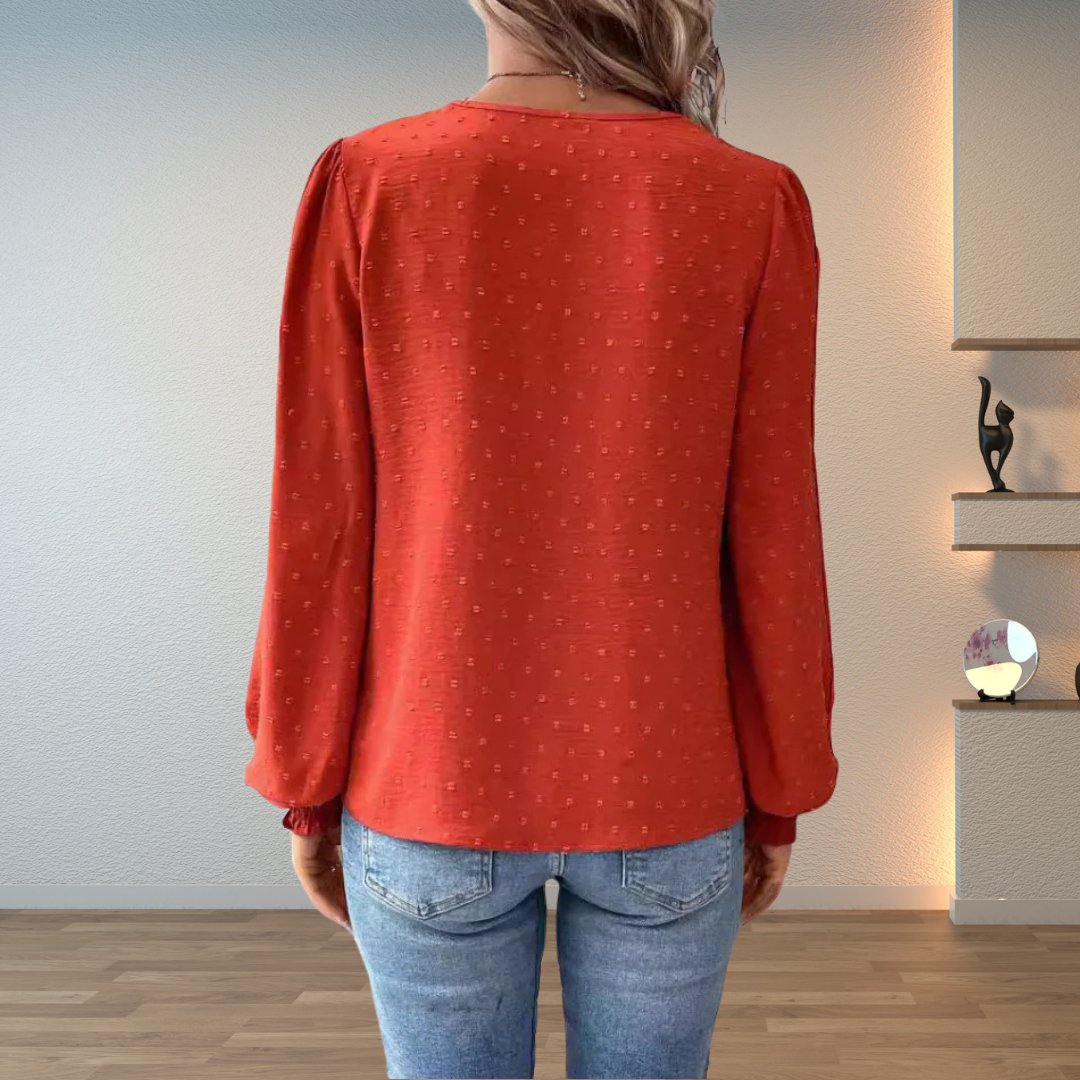 Elena | Bequeme und Zeitlose Langarmbluse 1