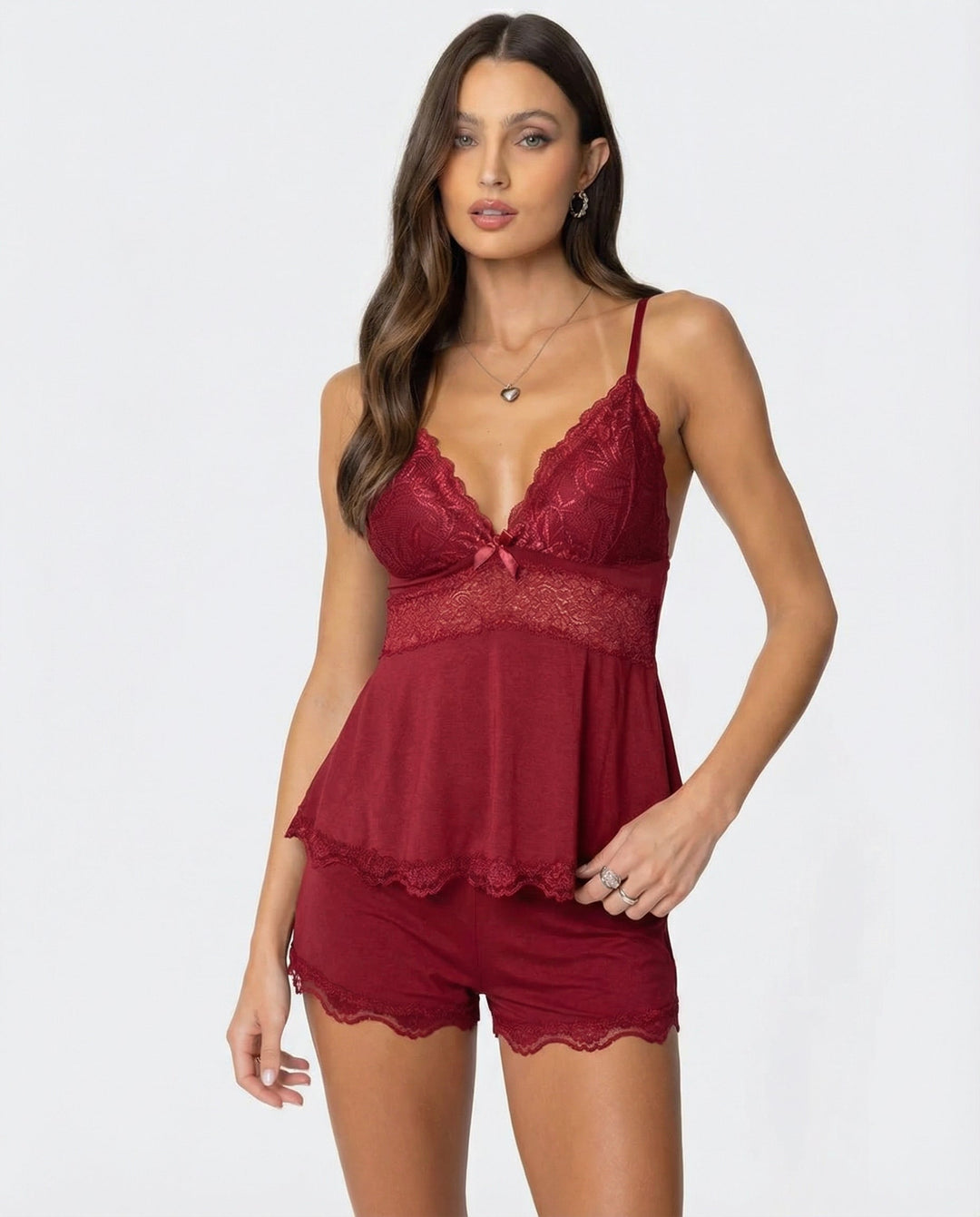 Elina | Camisole Set Elegant Atmungsaktiv Komfortabel V-Ausschnitt 1