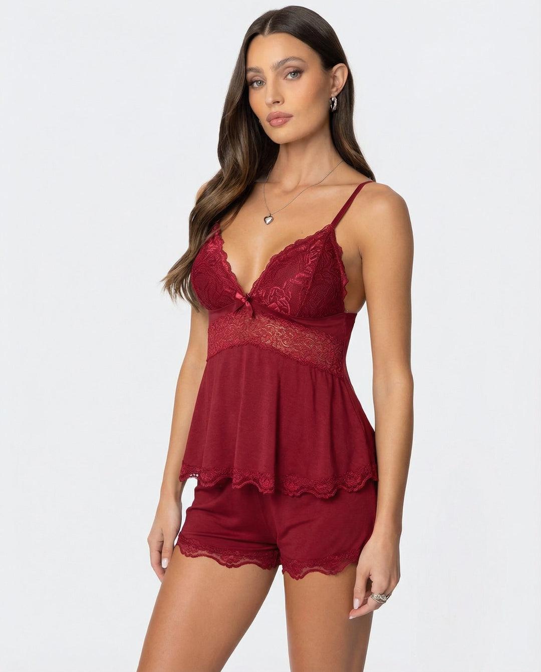 Elina | Camisole Set Elegant Atmungsaktiv Komfortabel V-Ausschnitt 8