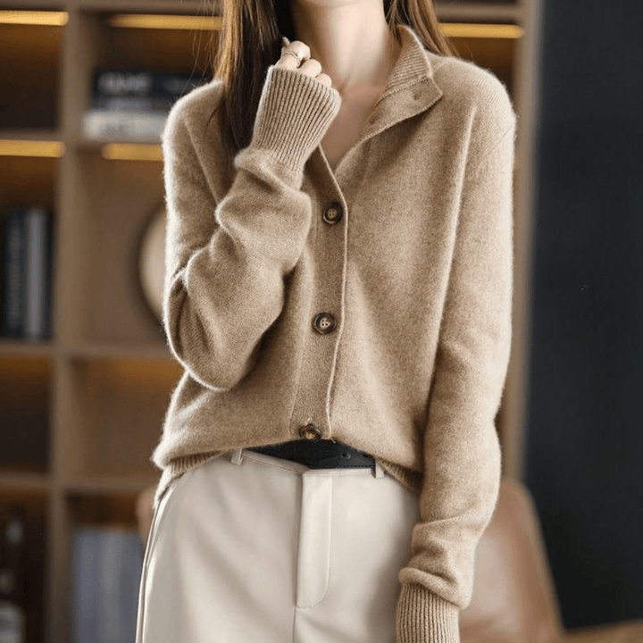 Elise | Luxuriöse und elegante Damen Kaschmir Strickjacke 2