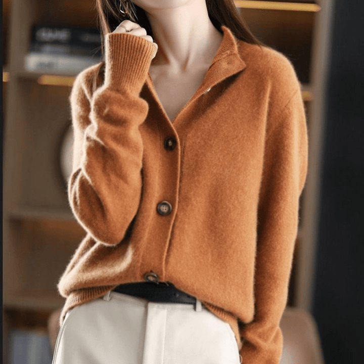 Elise | Luxuriöse und elegante Damen Kaschmir Strickjacke 7