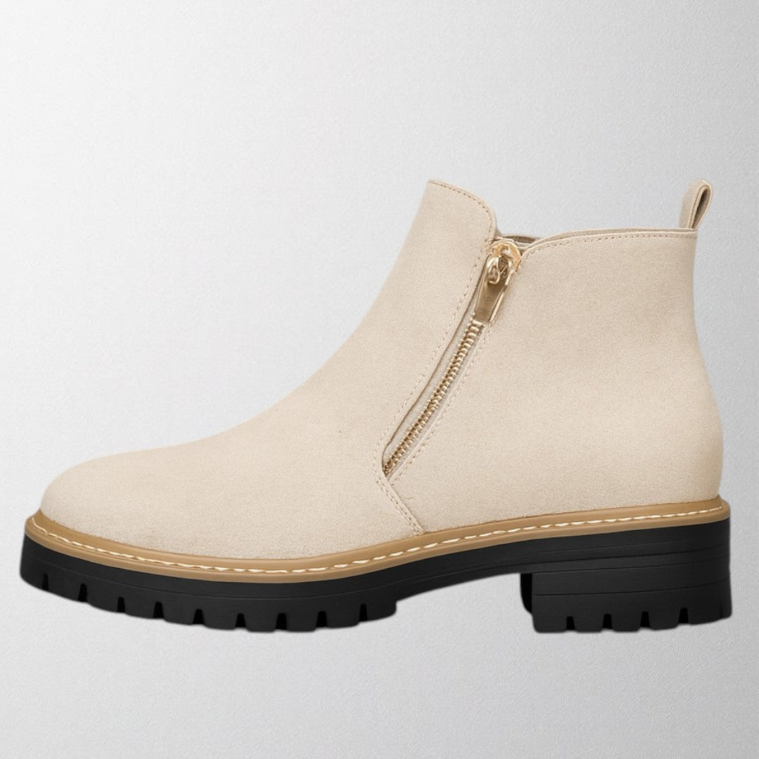 Elizabeth | Bequeme und elegante Stiefeletten mit runder Zehenpartie und seitlichem Reißverschluss 2