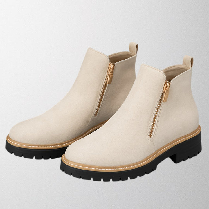 Elizabeth | Bequeme und elegante Stiefeletten mit runder Zehenpartie und seitlichem Reißverschluss 8