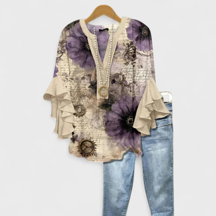 Elysia | Bequemes, Feminines &amp; Versatile Damen Blumenmuster Top 6