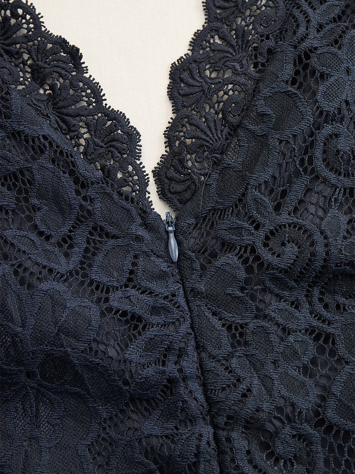 Elysia | Elegantes V-Ausschnitt Kleid Hochzeitsgast – Festliche Kleider Damen im Midi-Stil 4