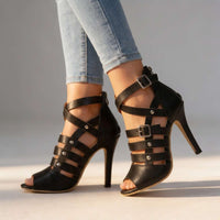 Christin | Gladiator Blockabsatz Sandalen mit sommerlichem Design