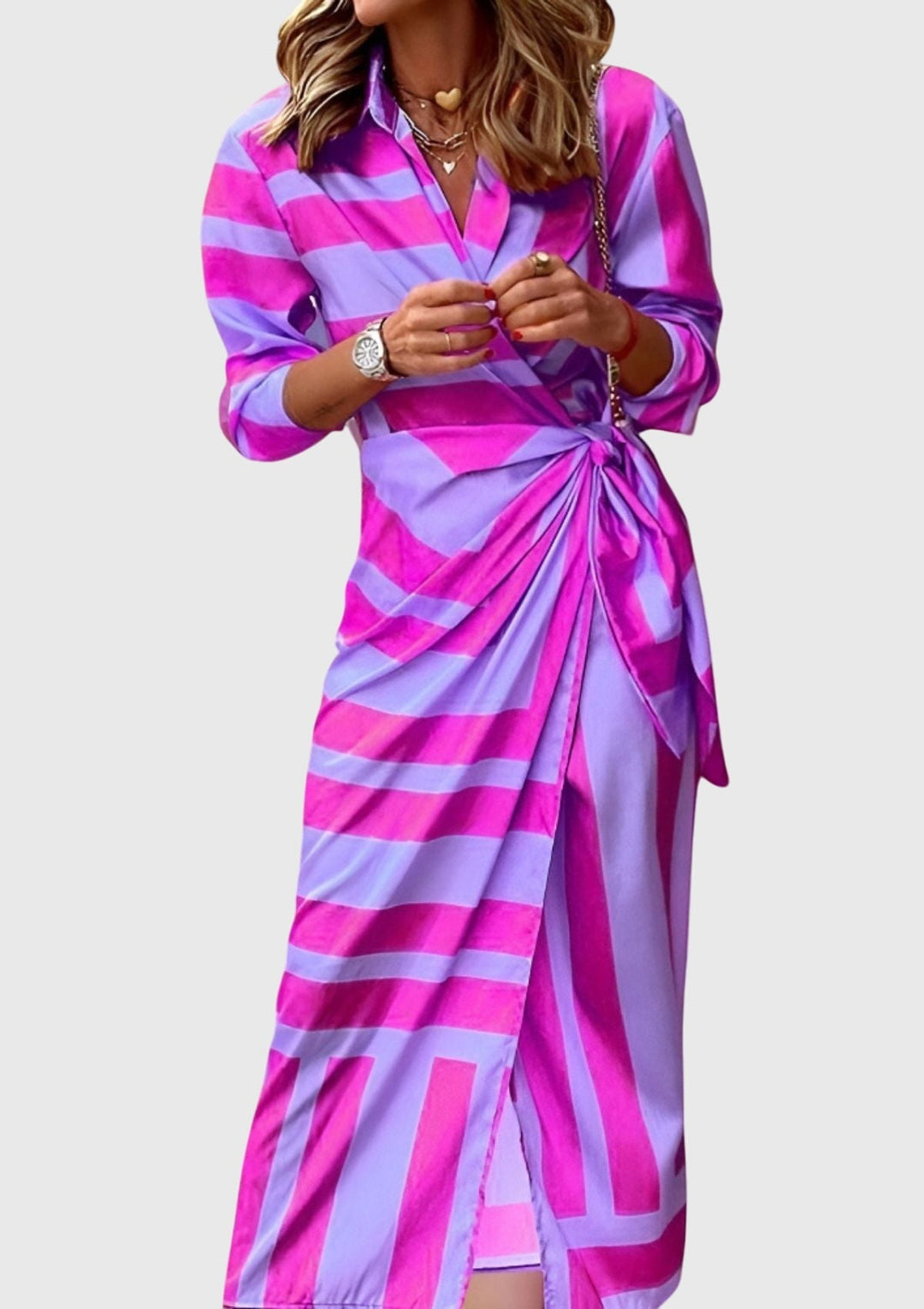 Everly | Elegantes, Schmeichelhaftes Wickelkleid Damen für Sommer & Festlichkeiten 11