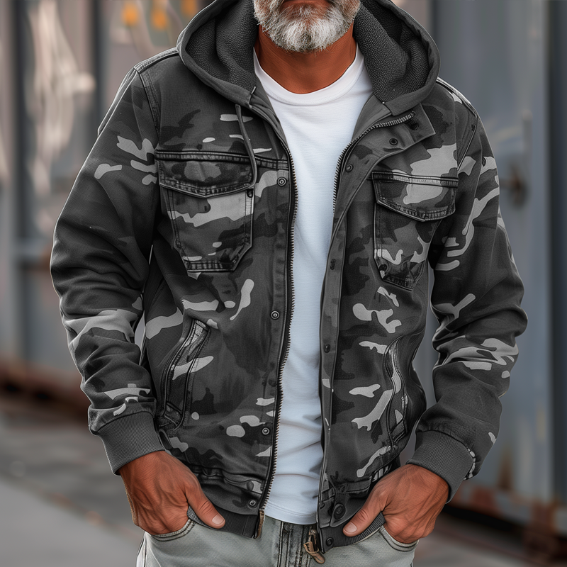 Felix | Cargo Jacke Camouflage Modern Outdoor Praktisch 4