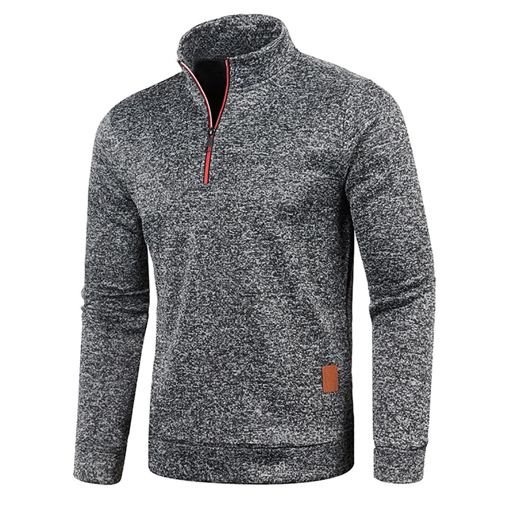 Fenton | Elegantes Halb-Reißverschluss Herren-Sweatshirt 3