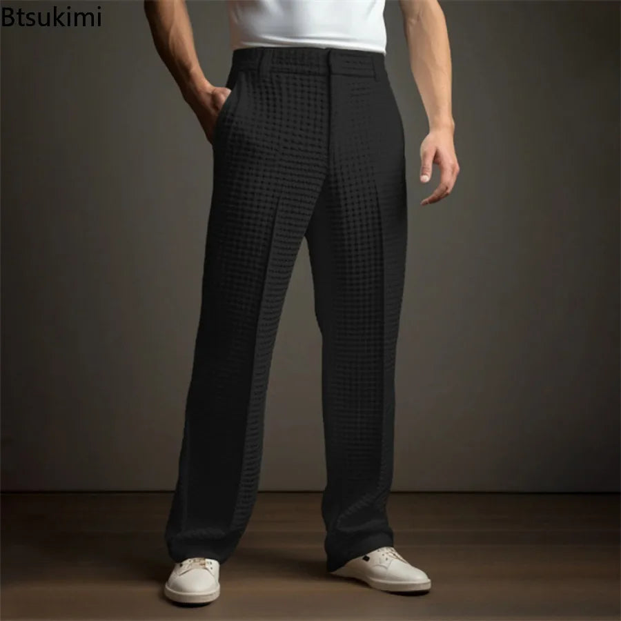 Fino | Atmungsaktive, Elegante & Bequeme Herren Waffelhose 2