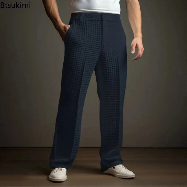 Fino | Atmungsaktive, Elegante & Bequeme Herren Waffelhose 4