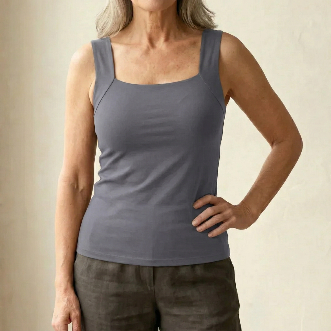 Fiona | Elegantes, Bequemes &amp; Unterstützendes Tanktop Damen Weiß 4