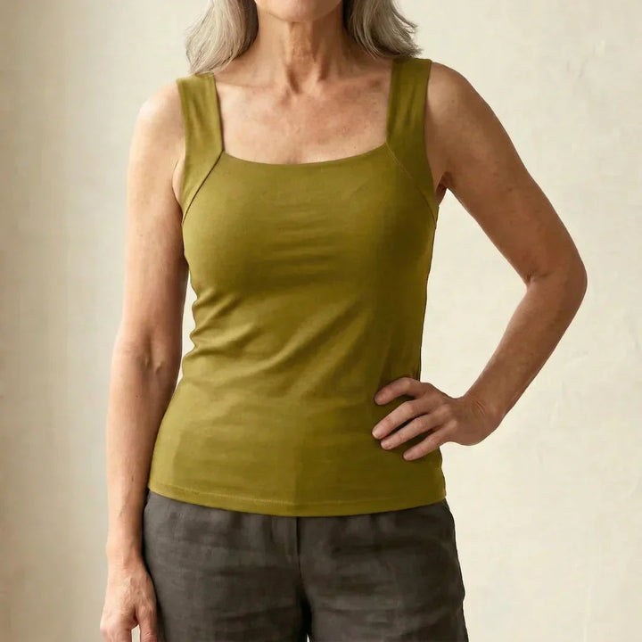 Fiona | Elegantes, Bequemes &amp; Unterstützendes Tanktop Damen Weiß 5