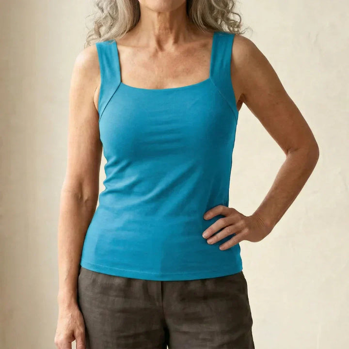 Fiona | Elegantes, Bequemes &amp; Unterstützendes Tanktop Damen Weiß 7