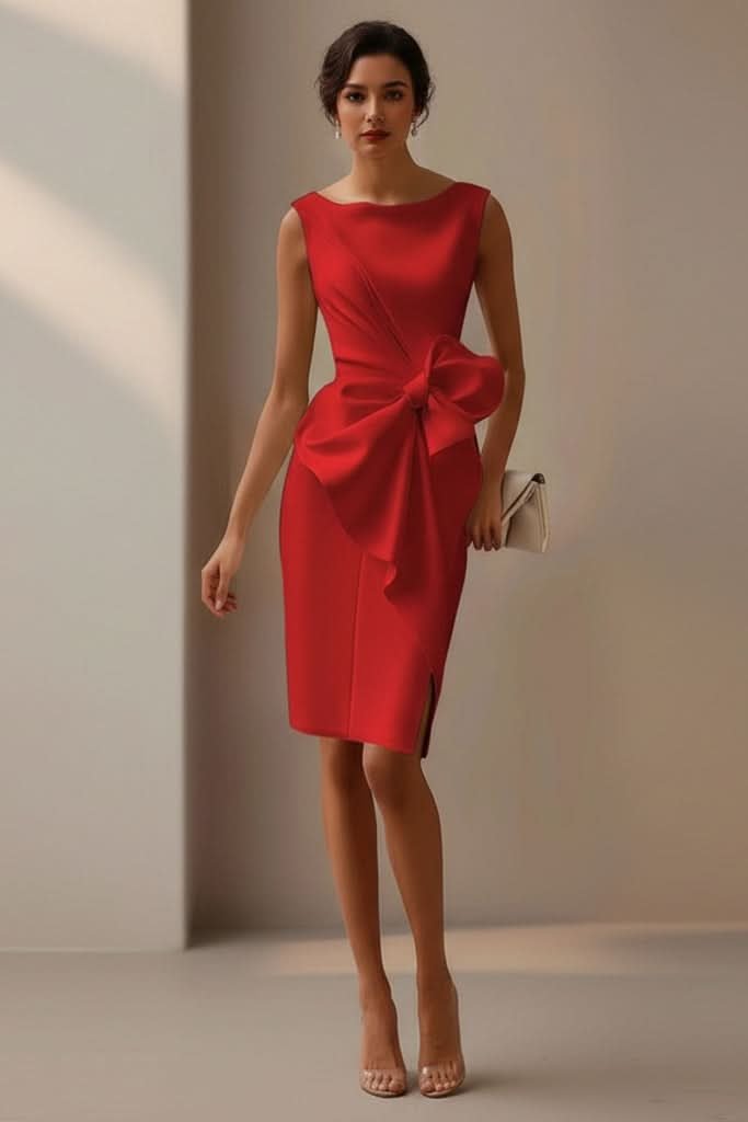 Fleur | Elegantes Midikleid mit auffälliger Schleife 8