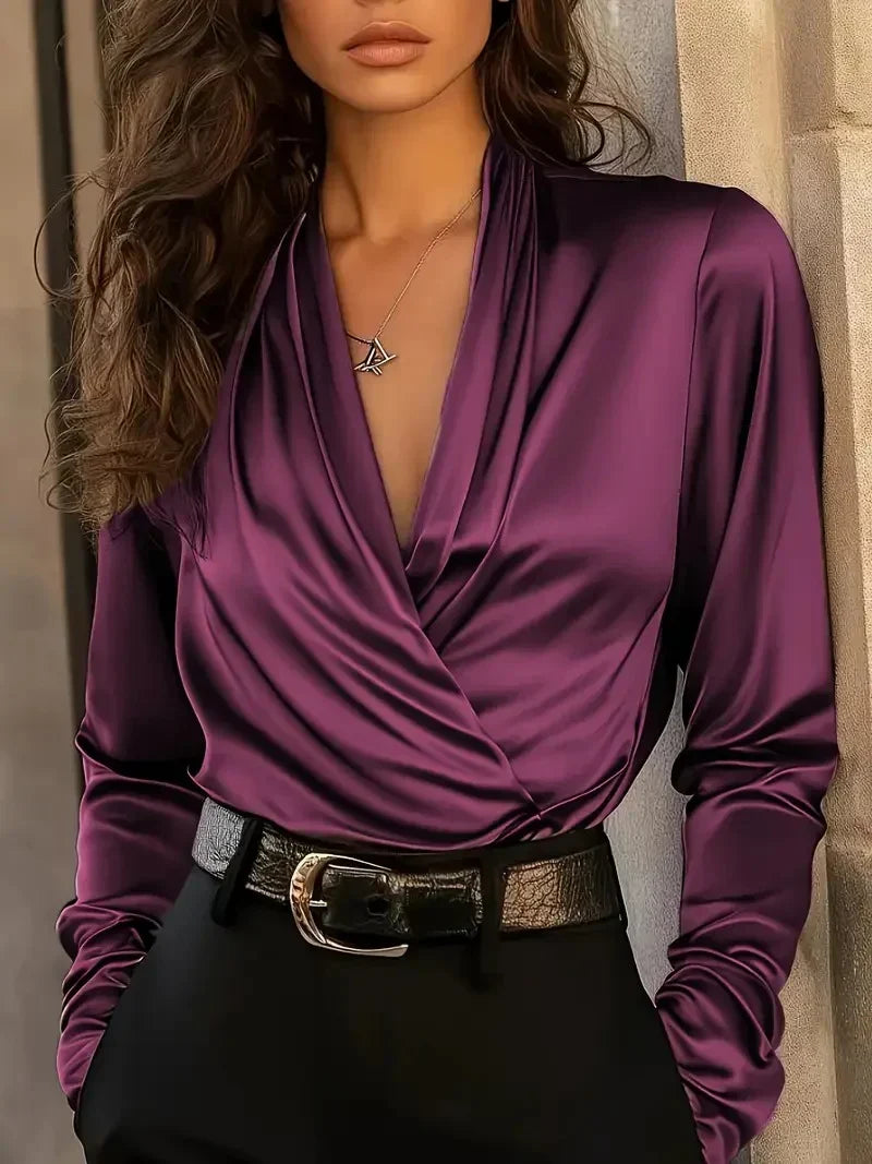 Florenz | Elegante Wickelbluse für Festliche Anlässe – Ausgefallen &amp; Vielseitig 2