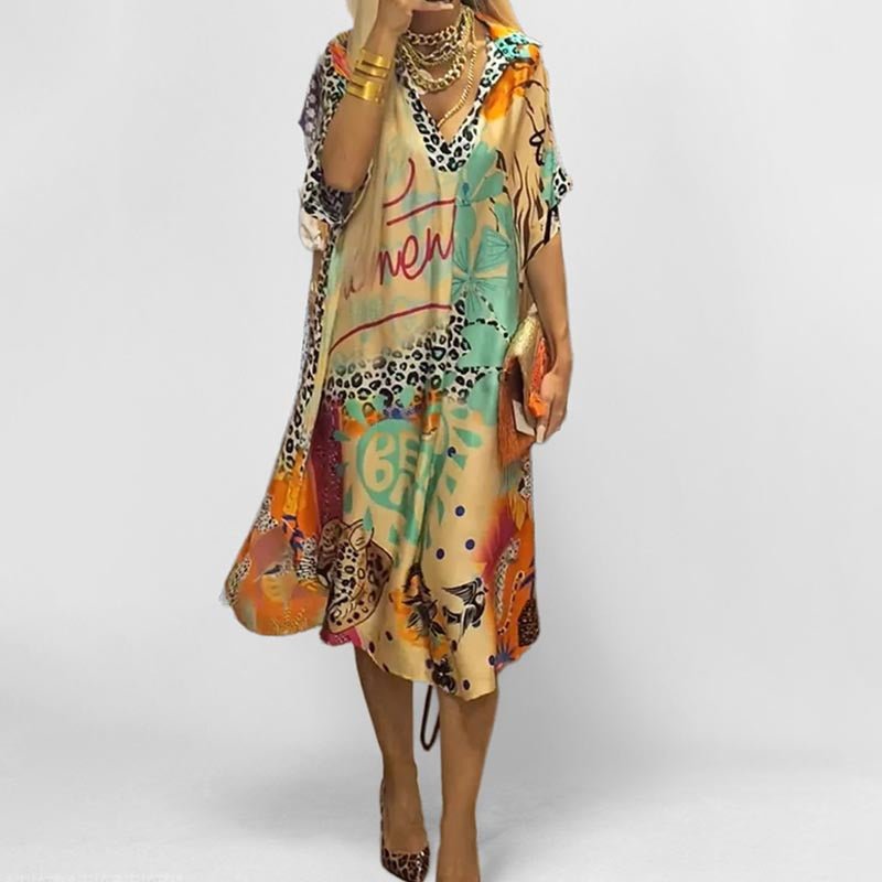 Freja | Raffiniertes und elegantes Swing-Tunika Kleid 0