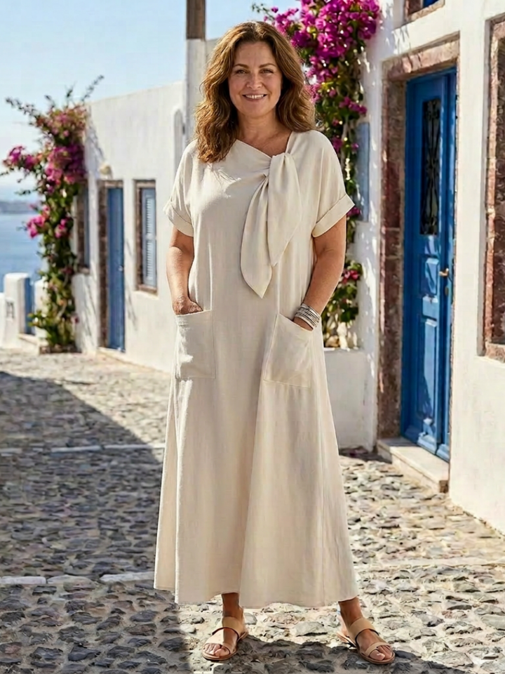 Gina | Elegantes, Luftiges Maxikleid Sommer – Fließende Lange Kleider für Damen 0
