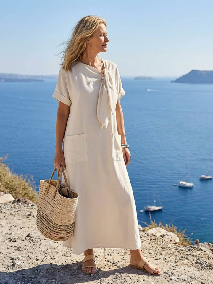 Gina | Elegantes, Luftiges Maxikleid Sommer – Fließende Lange Kleider für Damen 2