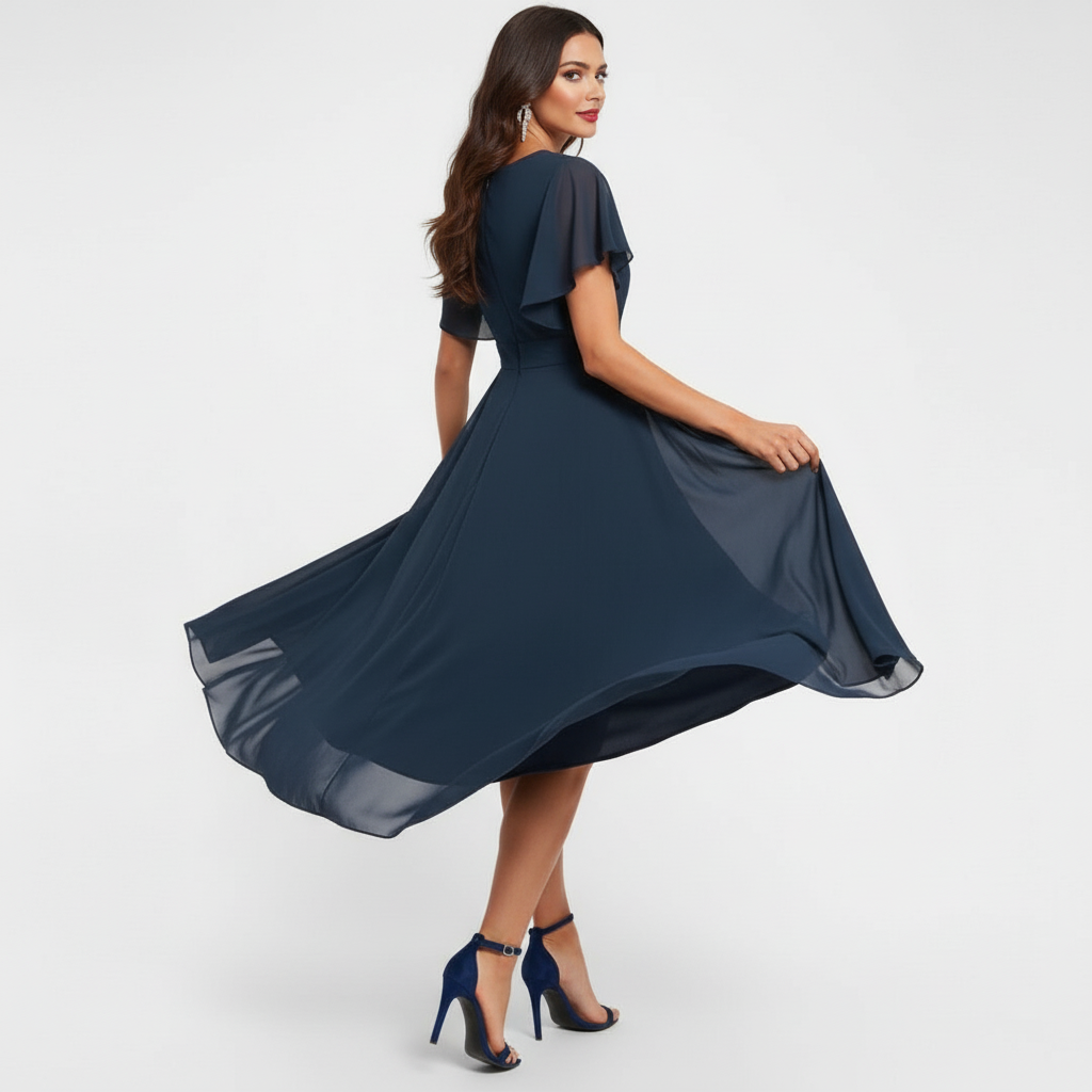 Grazia | Elegantes, Fließendes & Feminines Festliches Kleid für Hochzeitsgäste 4
