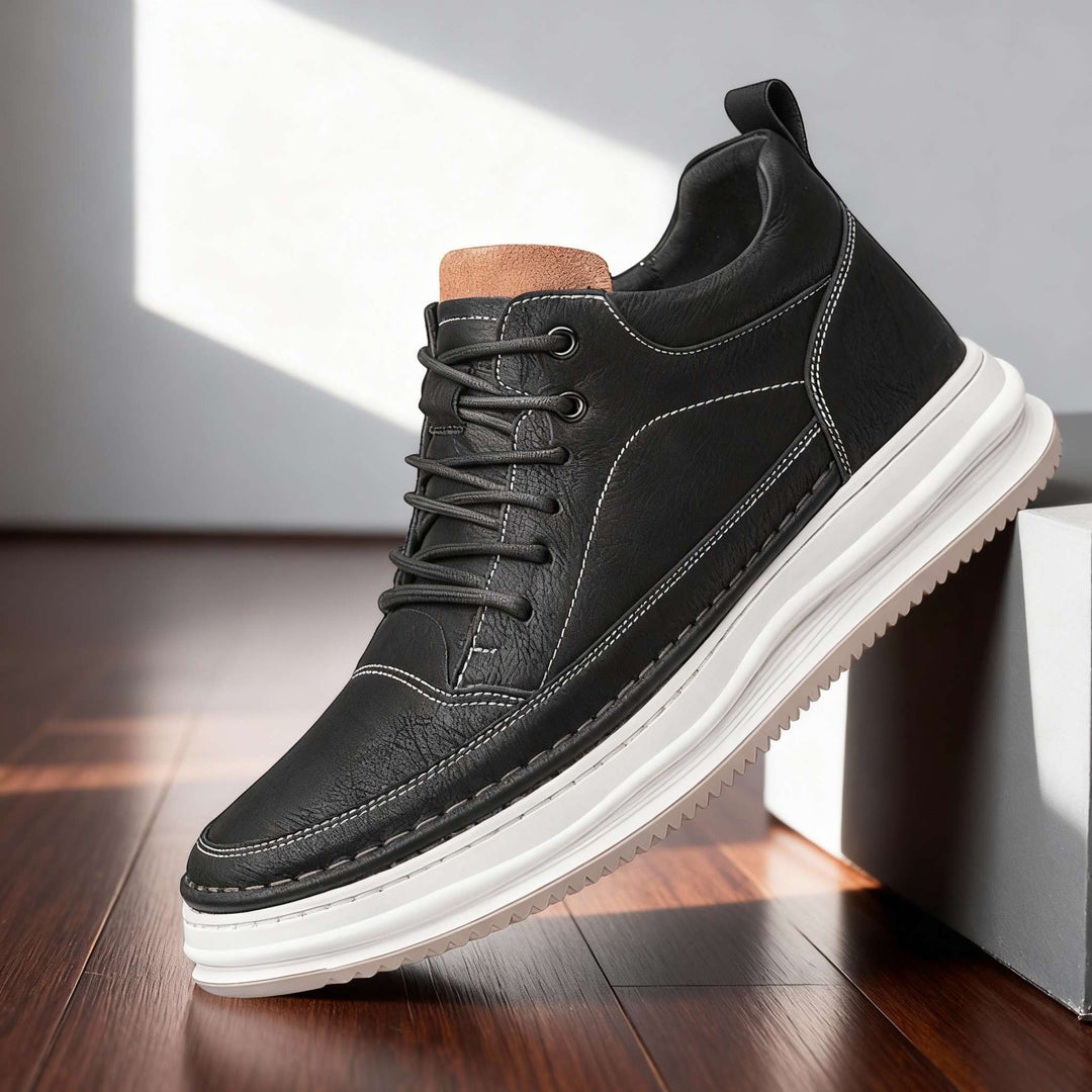 Harlow | Elegante, Bequeme Herren Sneaker aus Strukturiertem Leder 2