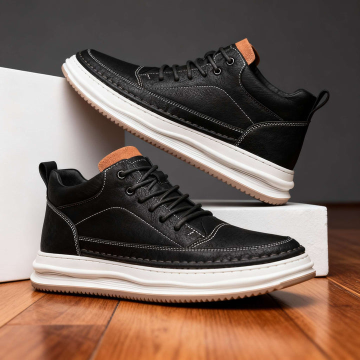 Harlow | Elegante, Bequeme Herren Sneaker aus Strukturiertem Leder 4