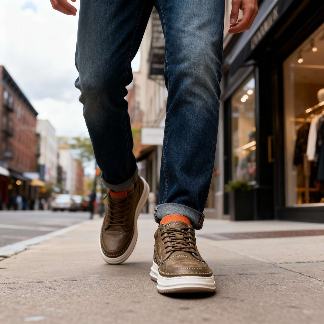 Harlow | Elegante, Bequeme Herren Sneaker aus Strukturiertem Leder 5
