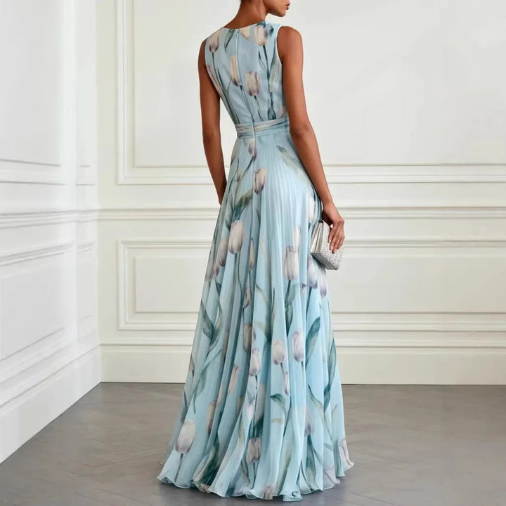 Harmonia | Elegantes Maxikleid mit Blumenmuster – Fließend & Festlich für Sommeranlässe 2
