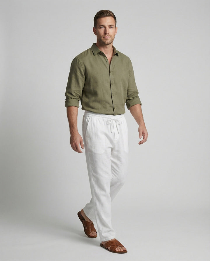 Havari | Atmungsaktive, Bequeme & Stilvolle Herren-Leinenhose 0