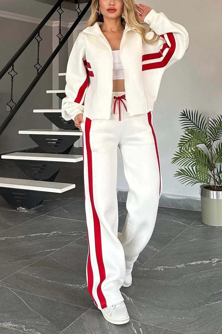 Hera | Atmungsaktiver, Stilvoller Damen Trainingsanzug – Bequemes Jogginganzug Set 0