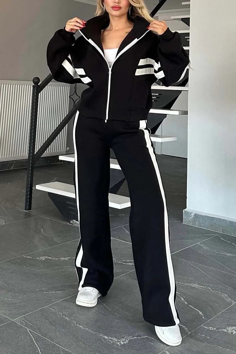 Hera | Atmungsaktiver, Stilvoller Damen Trainingsanzug – Bequemes Jogginganzug Set 1
