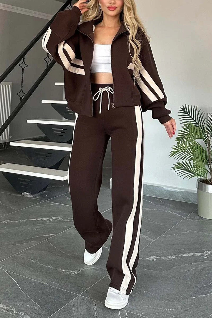Hera | Atmungsaktiver, Stilvoller Damen Trainingsanzug – Bequemes Jogginganzug Set 3