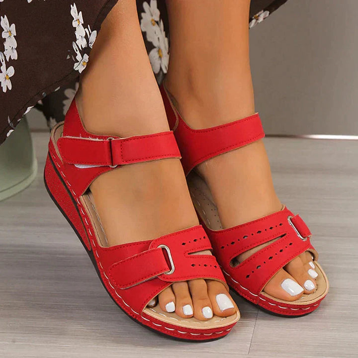 Hera | Elegante, Atmungsaktive &amp; Komfortable Damen Keilsandalen 0