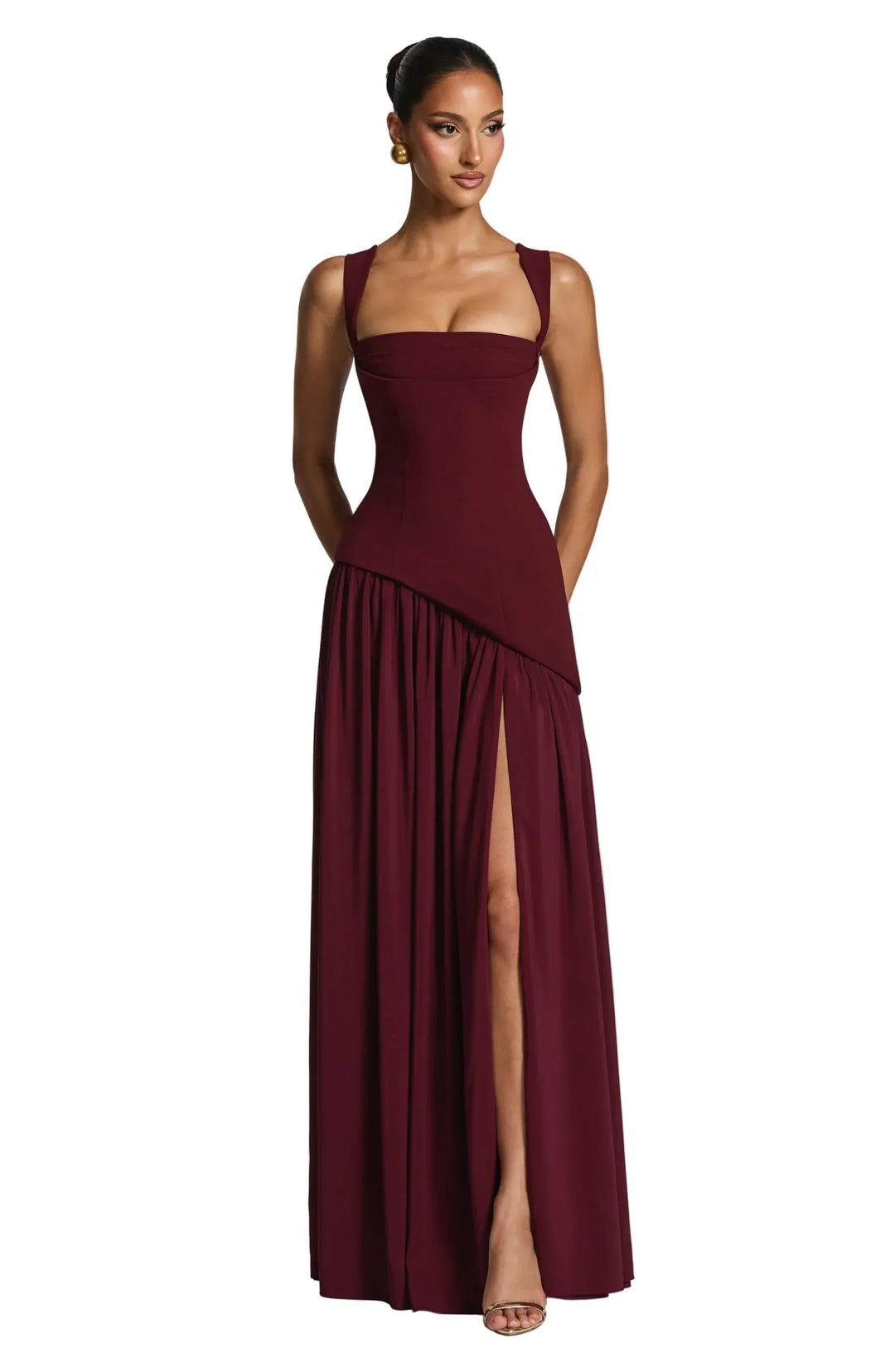 Isabella | Elegantes Abendkleid mit hohem Schlitz 0