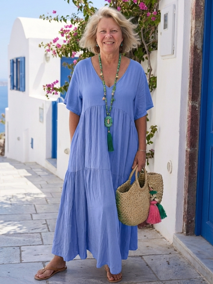 Isabella | Elegantes Maxikleid Sommer – Fließend & Bequem für Damen 2
